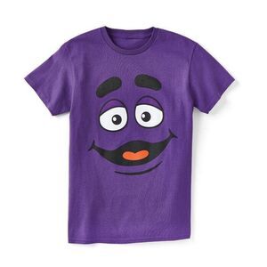 Excusive McDonalds Grimace McDonald Land Characters T-ShirtSize 2XL Purple